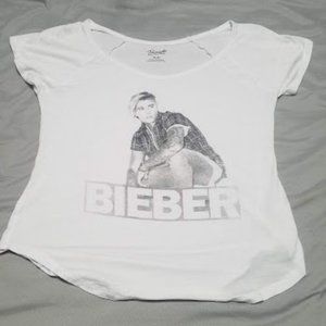 Bravado  Women's Justin Bieber White T-shirt